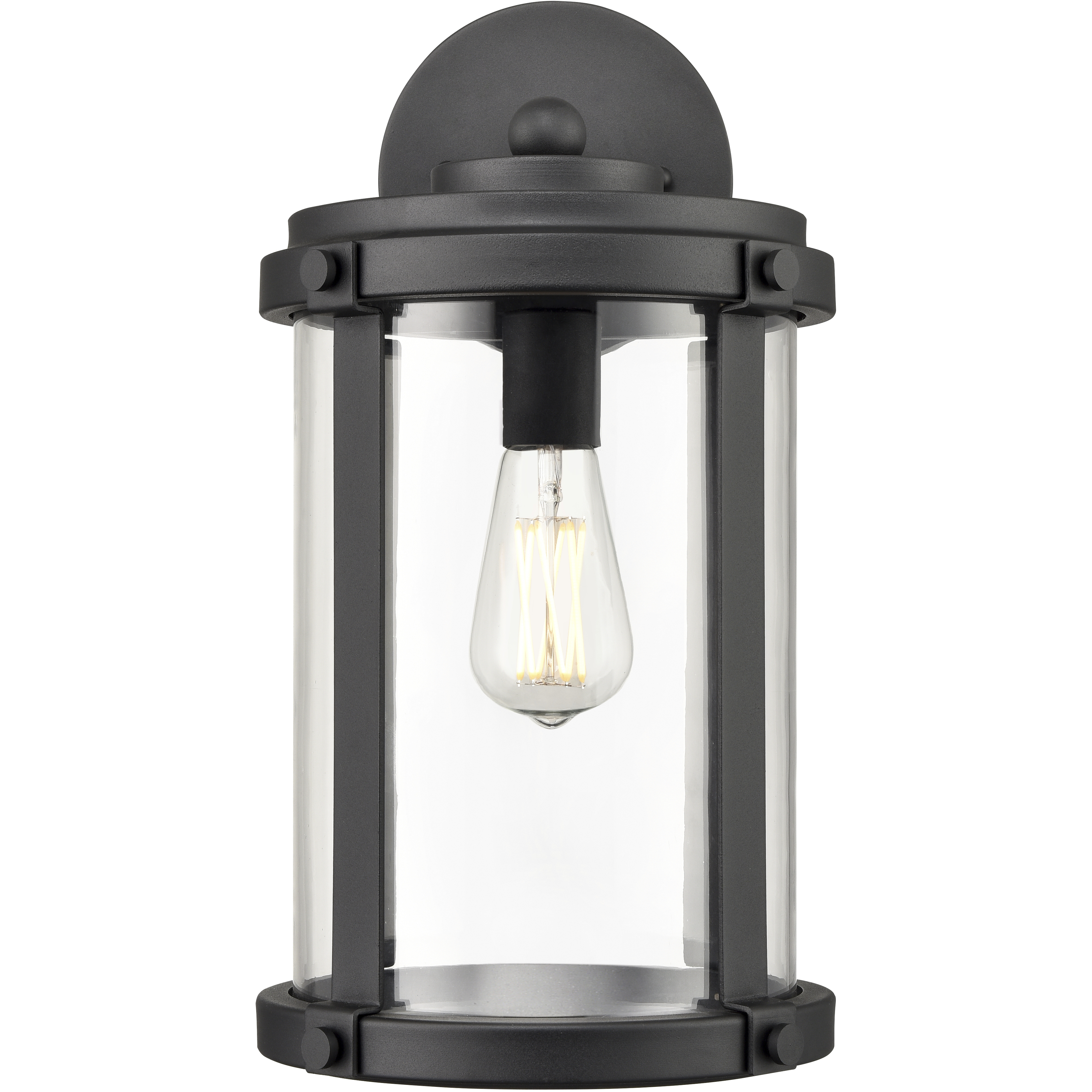 Pennfield 1 Light 16.8 inch Textured Black Outdoor Wall Sconce